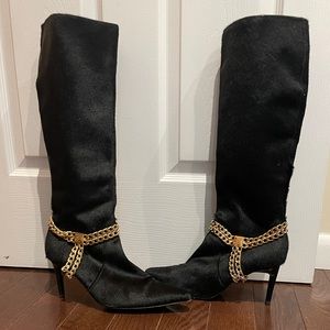 Vintage Pony Hair Boots - rare